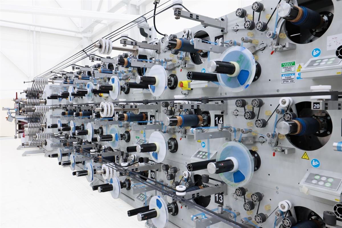 Mikrosam prepreg slitting and rewinding machine