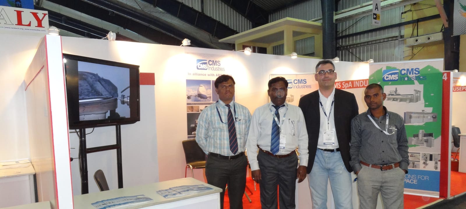 ABS India and CMS team at the CMS stand, IMTEX 2013