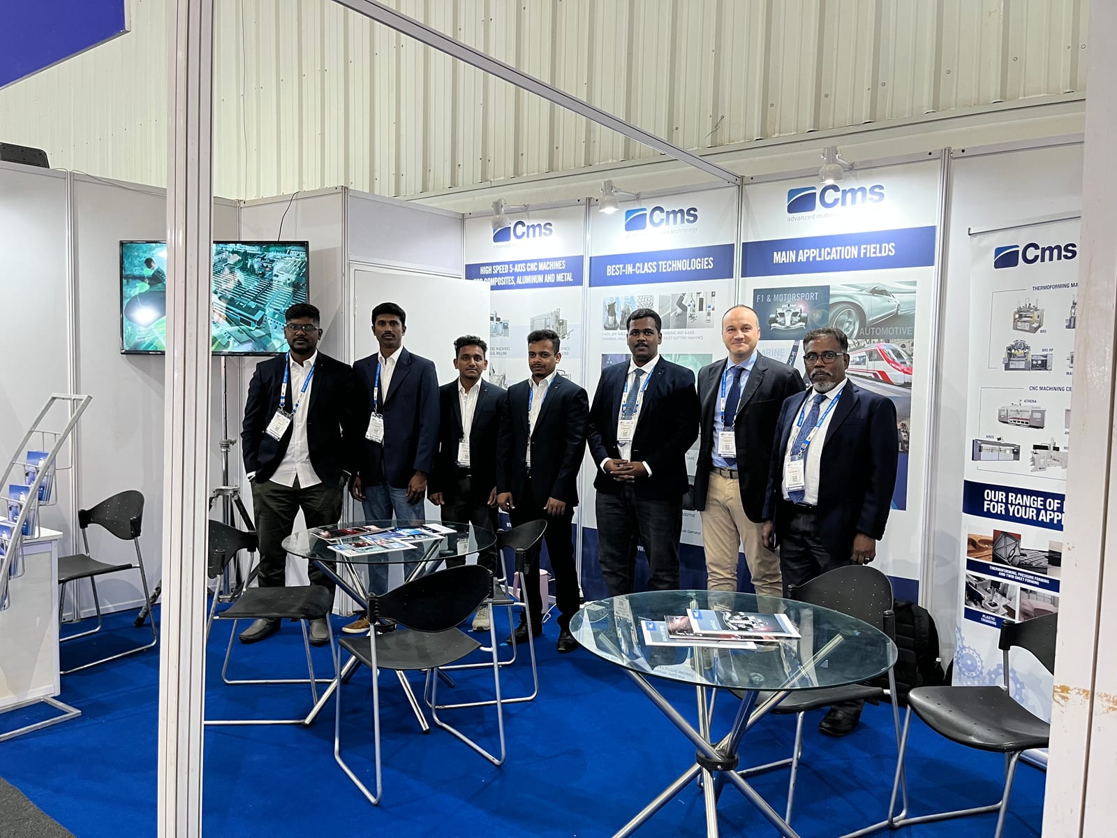 ABS India team at the CMS stand, IMTEX 2023, Bengaluru